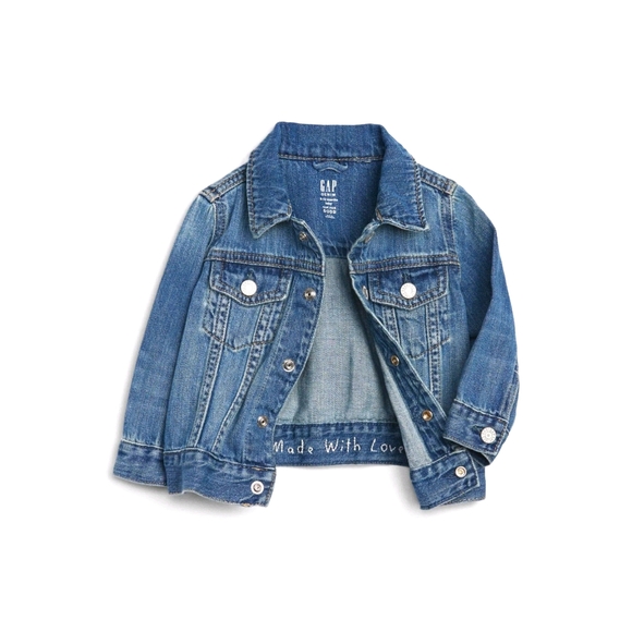Baby Gap 100% Organic Cotton Icon Denim Jacket - Picture 2 of 11